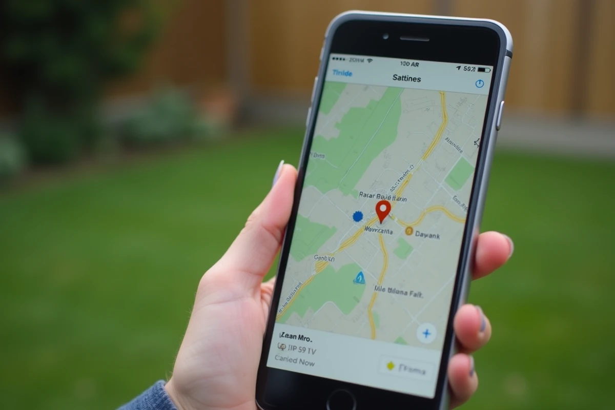 Application de géolocalisation sur smartphone pour surveiller un robot tondeuse contre le vol