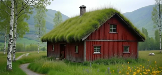 Les toits en herbe en Norvège : secrets et origines d’une tradition unique Les toits en herbe en Norvège : secrets et origines d’une tradition unique